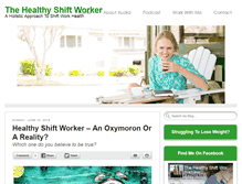 Tablet Screenshot of healthyshiftworker.com